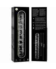 NEBULA SERIES BY IBIZA - MODÈLE 15 GODE EN VERRE BOROSILICATE CLAIR 18.5 CM -O- 3 CM