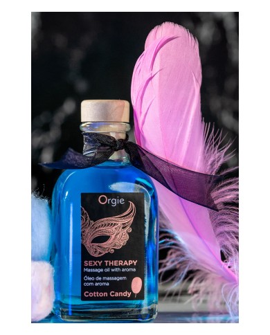 Huile de massage embrassable Sexy Therapy barbe à papa
