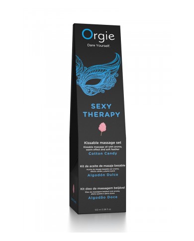 Huile de massage embrassable Sexy Therapy barbe à papa