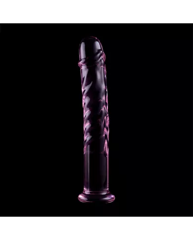 NEBULA SERIES BY IBIZA - MODÈLE 16 GODE EN VERRE BOROSILICATE ROSE 18.5 CM -O- 3 CM