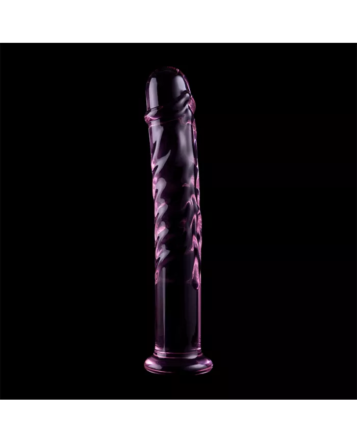 NEBULA SERIES BY IBIZA - MODÈLE 16 GODE EN VERRE BOROSILICATE ROSE 18.5 CM -O- 3 CM