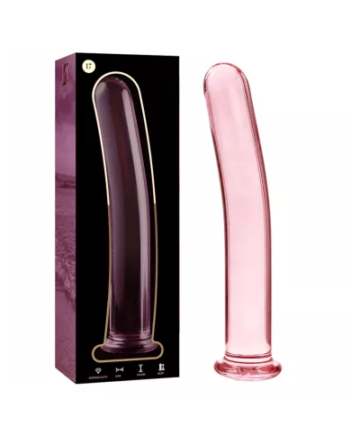 NEBULA SERIES BY IBIZA - MODÈLE 17 GODE EN VERRE BOROSILICATE ROSE 18.5 CM -O- 3 CM