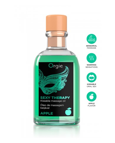 Huile de massage embrassable Sexy Therapy Pomme