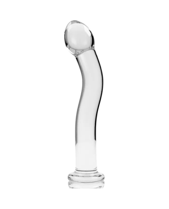 NEBULA SERIES BY IBIZA - MODÈLE 18 GODE EN VERRE BOROSILICATE CLAIR 18.5 CM -O- 3.5 CM