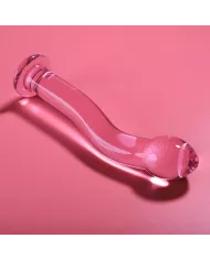 NEBULA SERIES BY IBIZA - MODÈLE 18 GODE EN VERRE BOROSILICATE ROSE 18.5 CM -O- 3.5 CM