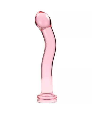 NEBULA SERIES BY IBIZA - MODÈLE 18 GODE EN VERRE BOROSILICATE ROSE 18.5 CM -O- 3.5 CM