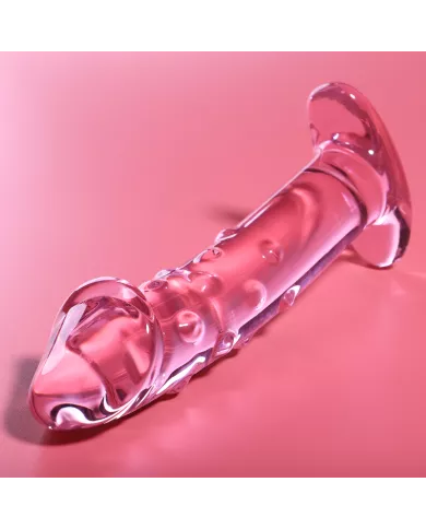 NEBULA SERIES BY IBIZA - MODÈLE 19 GODE EN VERRE BOROSILICATE ROSE 18.5 CM -O- 4 CM