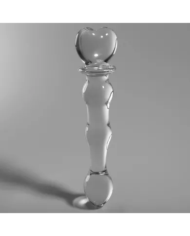 NEBULA SERIES BY IBIZA - MODÈLE 21 GODE EN VERRE BOROSILICATE CLAIR 20.5 CM -O- 3.5 CM