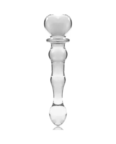 NEBULA SERIES BY IBIZA - MODÈLE 21 GODE EN VERRE BOROSILICATE CLAIR 20.5 CM -O- 3.5 CM