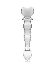 NEBULA SERIES BY IBIZA - MODÈLE 21 GODE EN VERRE BOROSILICATE CLAIR 20.5 CM -O- 3.5 CM
