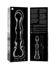 NEBULA SERIES BY IBIZA - MODÈLE 21 GODE EN VERRE BOROSILICATE CLAIR 20.5 CM -O- 3.5 CM