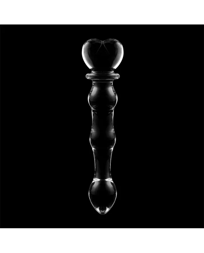 NEBULA SERIES BY IBIZA - MODÈLE 21 GODE EN VERRE BOROSILICATE CLAIR 20.5 CM -O- 3.5 CM