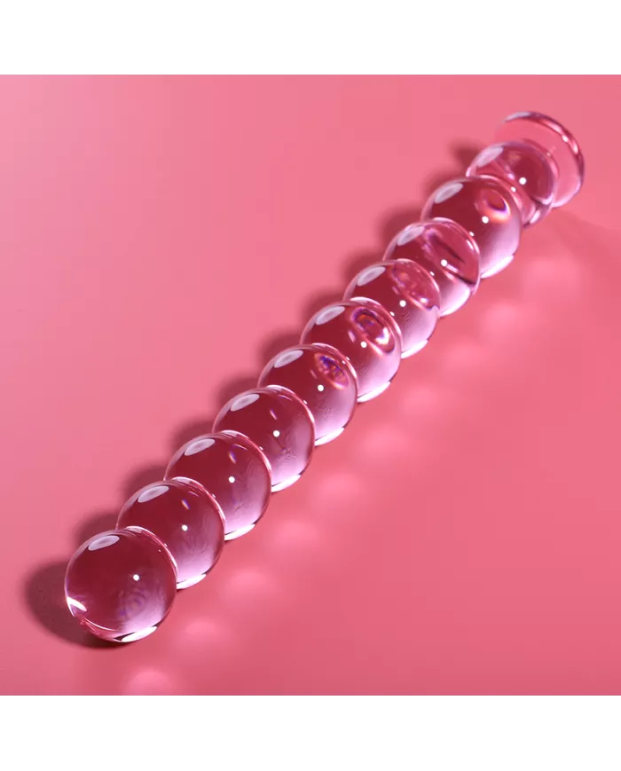 NEBULA SERIES BY IBIZA - MODÈLE 22 GODE EN VERRE BOROSILICATE ROSE 21.5 CM -O- 2.5 CM