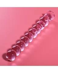 NEBULA SERIES BY IBIZA - MODÈLE 22 GODE EN VERRE BOROSILICATE ROSE 21.5 CM -O- 2.5 CM