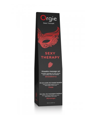 Huile de massage embrassable Sexy Therapy fraise