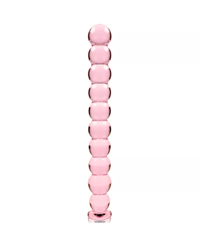 NEBULA SERIES BY IBIZA - MODÈLE 22 GODE EN VERRE BOROSILICATE ROSE 21.5 CM -O- 2.5 CM