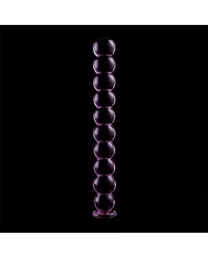 NEBULA SERIES BY IBIZA - MODÈLE 22 GODE EN VERRE BOROSILICATE ROSE 21.5 CM -O- 2.5 CM
