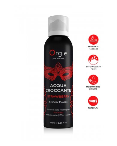 Mousse de massage effervescente Fraise 150ml