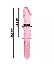 NEBULA SERIES BY IBIZA - MODÈLE 24 GODE EN VERRE BOROSILICATE ROSE 28.5 CM -O- 5 CM