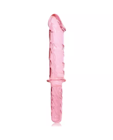 NEBULA SERIES BY IBIZA - MODÈLE 24 GODE EN VERRE BOROSILICATE ROSE 28.5 CM -O- 5 CM