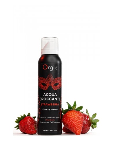 Mousse de massage effervescente Fraise 150ml