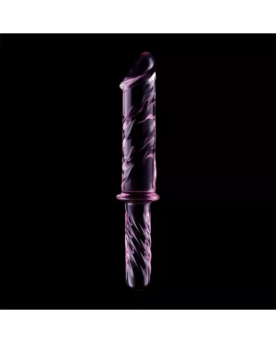 NEBULA SERIES BY IBIZA - MODÈLE 24 GODE EN VERRE BOROSILICATE ROSE 28.5 CM -O- 5 CM