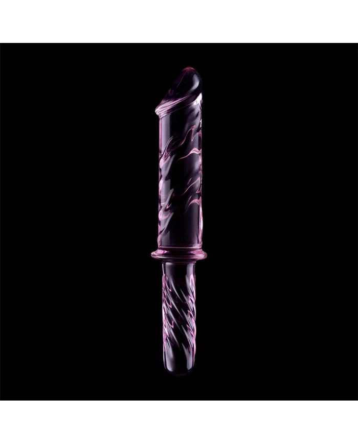 NEBULA SERIES BY IBIZA - MODÈLE 24 GODE EN VERRE BOROSILICATE ROSE 28.5 CM -O- 5 CM