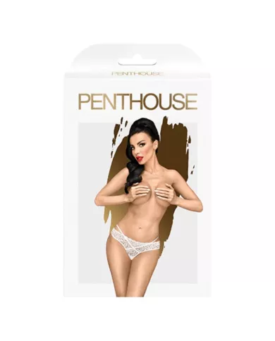 PENTHOUSE - CULOTTE CATCH ME BLANC L/XL PENTHOUSE - CULOTTE CATCH ME BLANC L/XL