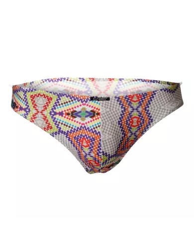 CUT4MEN - SLIP TAILLE BASSE AZTEC L