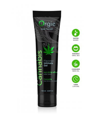Lubrifiant eau Lube Tube Cannabis 100ml