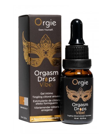 Gel d'excitation du Clitoris Orgasm Drops Vibe 15ml