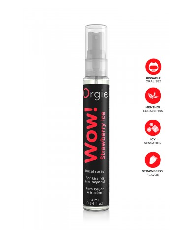 Spray buccal excitant Wow menthol fraise glaçé