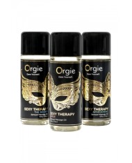 Coffret 3 huiles de massage sensuel Sexy Therapy Collection