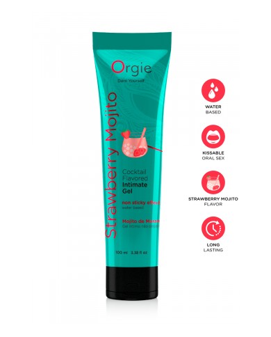 Gel intime Lube Tube Cocktail Fraise Mojito 100ml