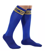 MACHO - CHAUSSETTES LONGUES TAILLE UNIQUE BLEU MACHO - CHAUSSETTES LONGUES TAILLE UNIQUE BLEU