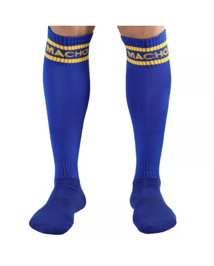 MACHO - CHAUSSETTES LONGUES TAILLE UNIQUE BLEU MACHO - CHAUSSETTES LONGUES TAILLE UNIQUE BLEU