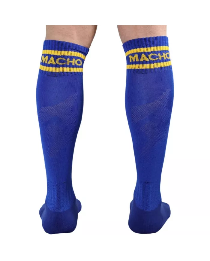 MACHO - CHAUSSETTES LONGUES TAILLE UNIQUE BLEU MACHO - CHAUSSETTES LONGUES TAILLE UNIQUE BLEU