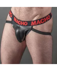 MACHO - MX25RC JOCK CUIR ROUGE S MACHO - MX25RC JOCK CUIR ROUGE S