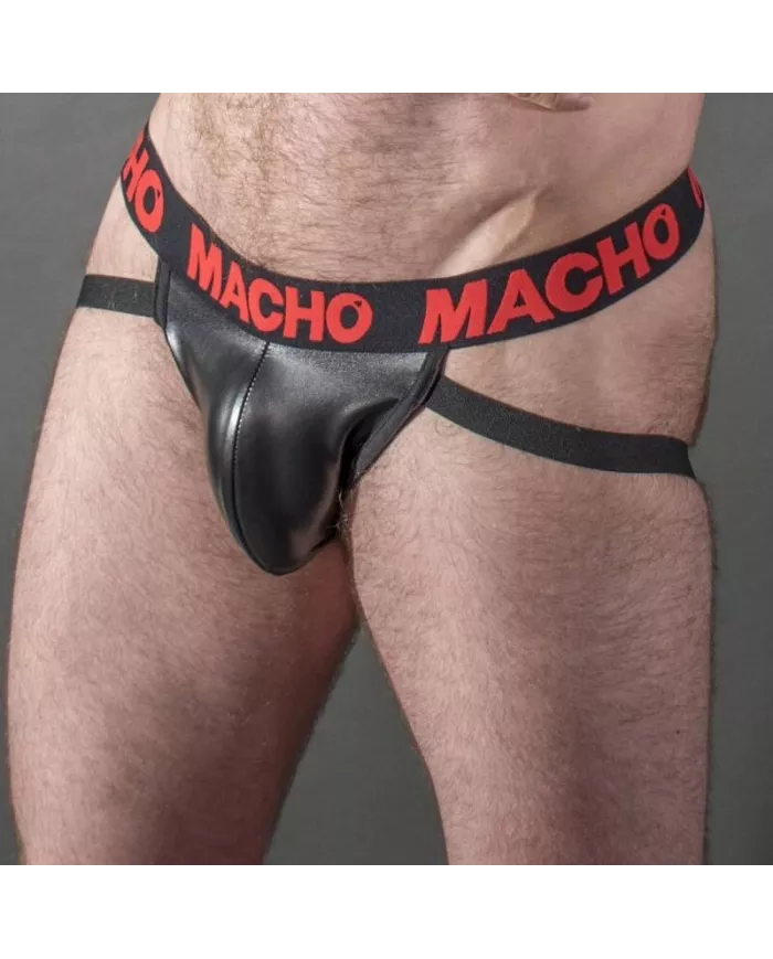 MACHO - MX25RC JOCK CUIR ROUGE XL MACHO - MX25RC JOCK CUIR ROUGE XL