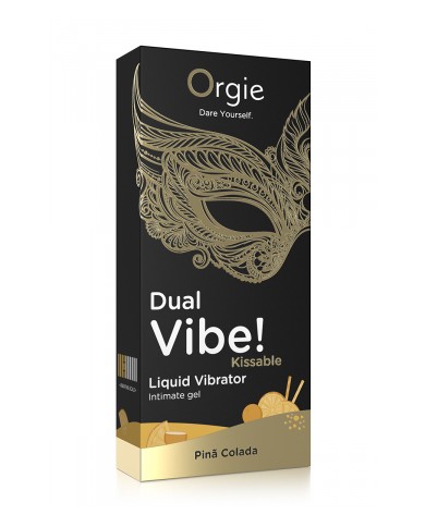 Gel d'excitation Dual Vibe Pina Colada Liquid Vibrator