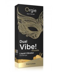 Gel d'excitation Dual Vibe Pina Colada Liquid Vibrator