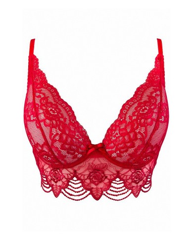 Soutien-gorge dentelle rouge V-9691 - Axami