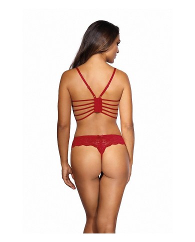 Soutien-gorge dentelle rouge V-9691 - Axami