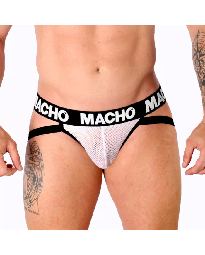 MACHO - MX26X1 JOCK GRID BLANC M