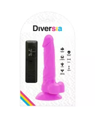 DIVERSIA - DILDO VIBRANT FLEXIBLE VIOLET 18 CM -O- 4 CM