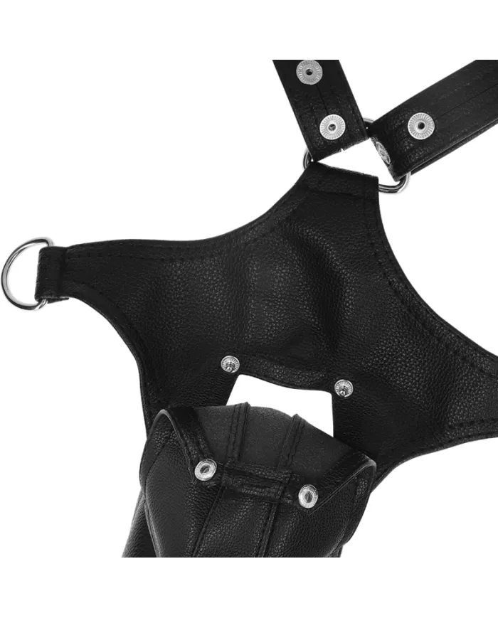 FETISH SUBMISSIVE ATTITUDE - HARNAIS JOCK STRAP EN CUIR ÉCOLOGIQUE POUR HOMMES FETISH SUBMISSIVE ATTITUDE - HARNAIS JOCK STRAP EN CUIR ÉCOLOGIQUE POUR HOMMES