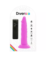 DIVERSIA - DILDO VIBRANT FLEXIBLE VIOLET 23 CM -O- 4.3 CM