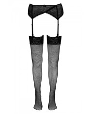 Bas résille noir - Cotelli Legwear