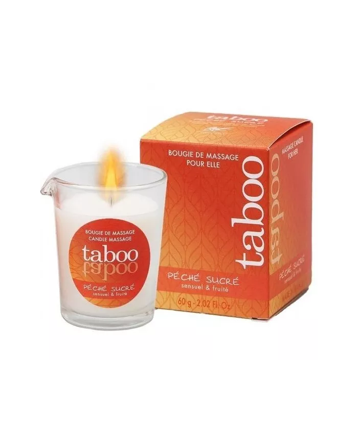 RUF - BOUGIE DE MASSAGE TABOO POUR SON ARÔME PECHE SUCRE NECTARINE