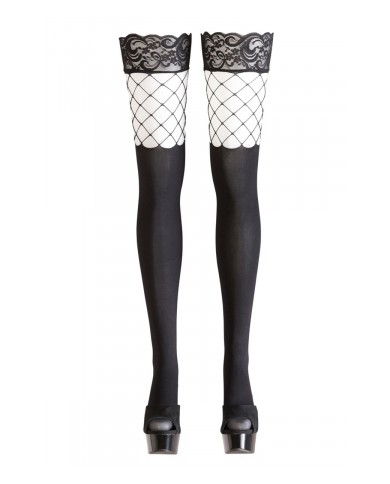Bas autofixants opaques noir - Cotelli Legwear